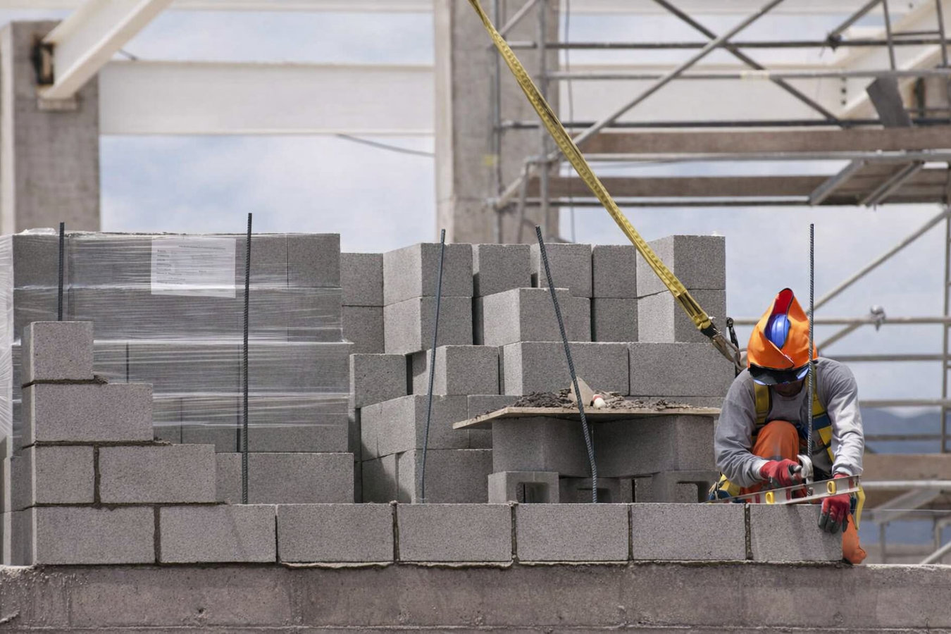 Foundation block wall installation