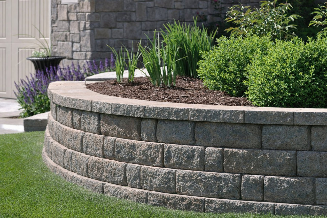 Retaining wall construction